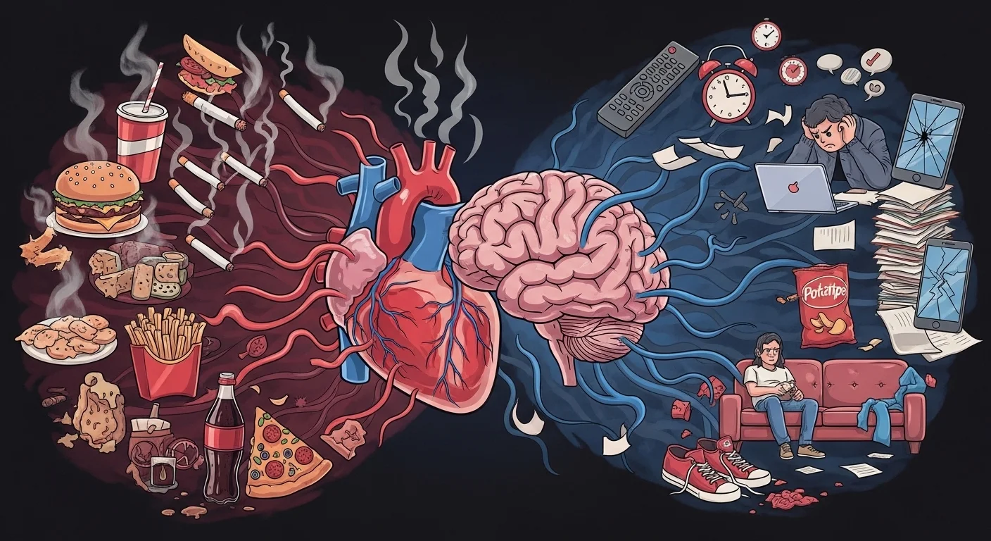 Unhealthy lifestyle factors increasing stroke risk